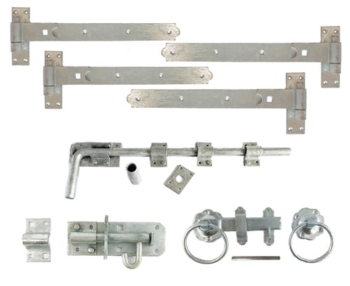Gate kit fitting hinges double - gate,