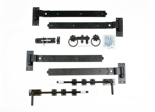 Black hook band gate - 24",