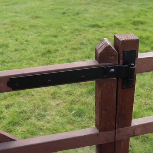 Black cranked hook - black, gate